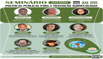 20 janeiro | Seminário Online: Políticas públicas para a transição agroecológica
